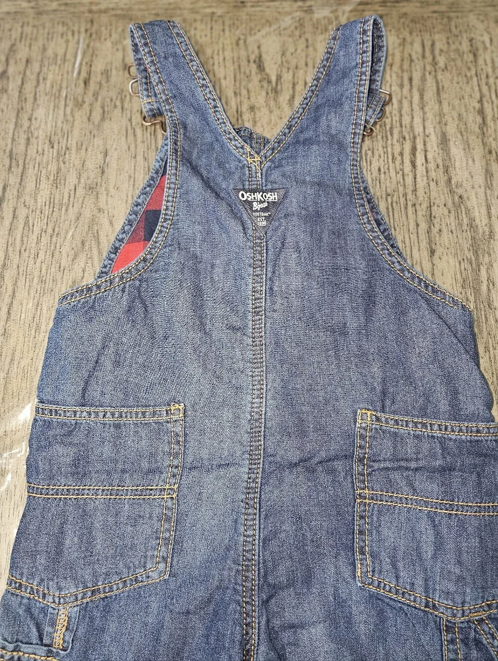 Oshkosh B'gosh Denim Overall Toddler Boys Size 5 T